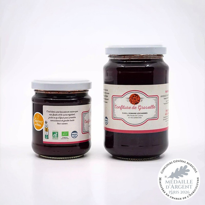 Confiture de groseilles Bio